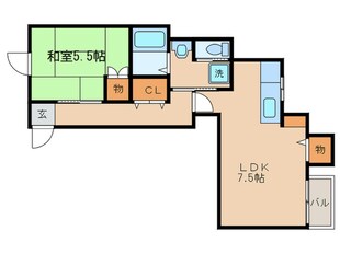 レークハイツ瀬田の物件間取画像